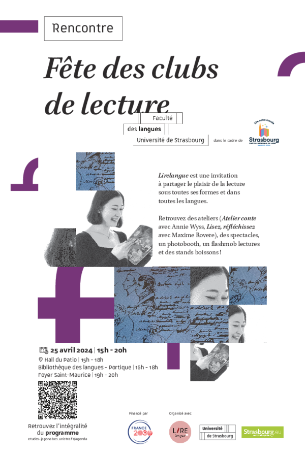 Affiche fête des clubs de lecture